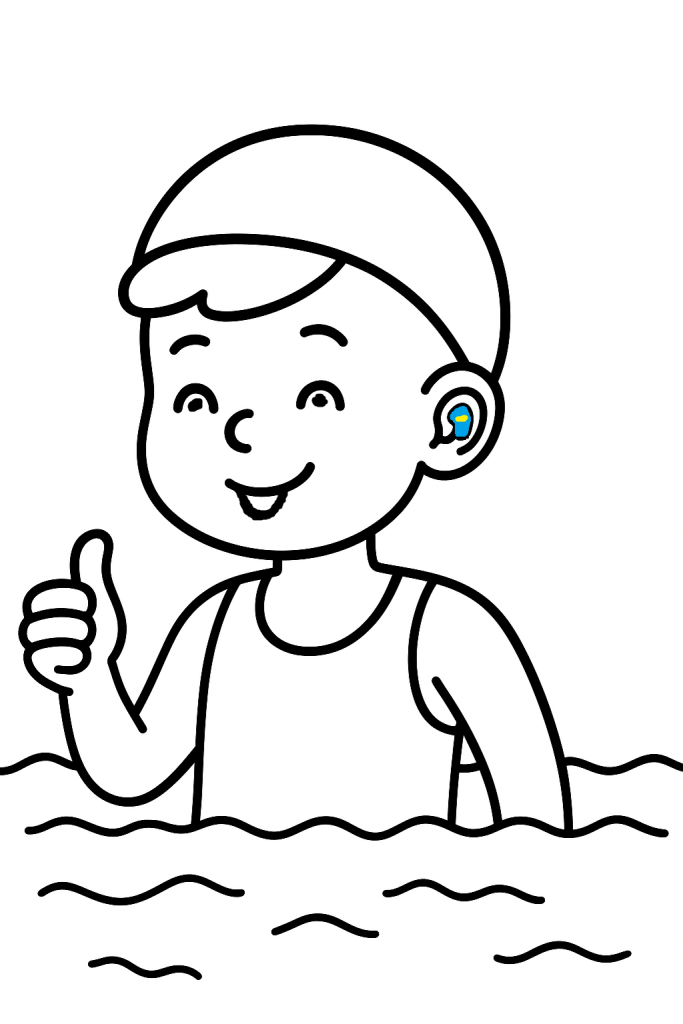 Preprečitev vdora v ušesa s čepki za ušesa za vodo in plavanje