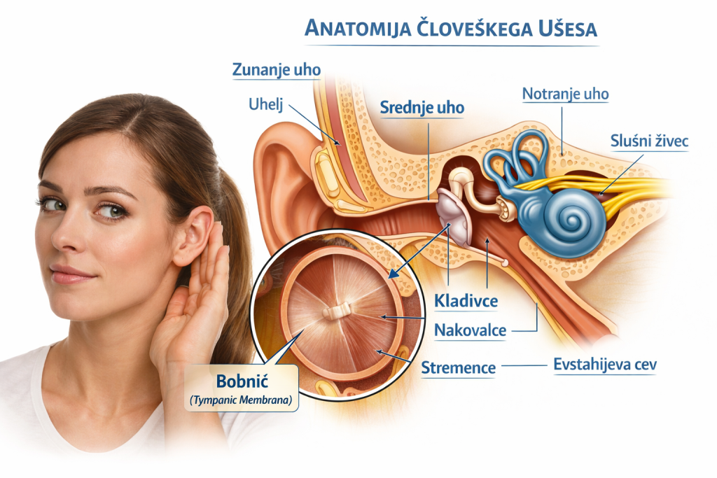 Anatomija človeškega ušesa